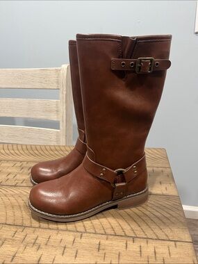 I.D. Required Girls Brown Riding Boots Size 1M